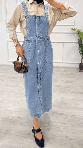 Etekli Salopet Tas Yikama ile Şıklığı Yakalayın - ÖZER&HERMİN