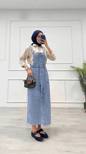 Etekli Salopet Tas Yikama ile Şıklığı Yakalayın - ÖZER&HERMİN