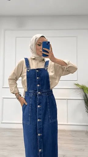 Etekli Salopet Tas Yikama ile Şıklığı Yakalayın - ÖZER&HERMİN