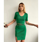 Etekli triko takım - Özer&Hermin
