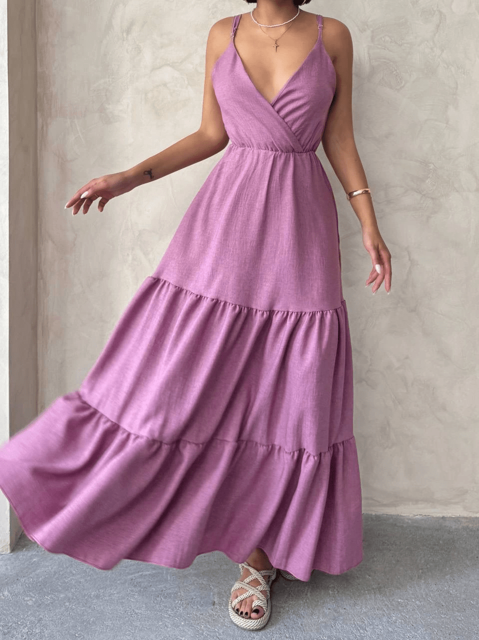 Firfirli Katli Elbise - Şıklığı ve Rahatlığı Bir Arada Bulun! - ÖZER&HERMİN