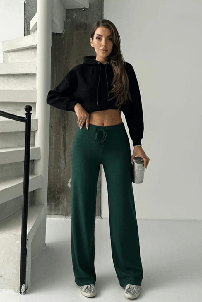 Fit comfort bej salaş pantolon - ÖZER&HERMİN