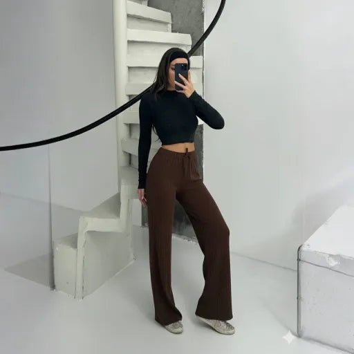 Fitilli sardonlu pantolon - ÖZER&HERMİN