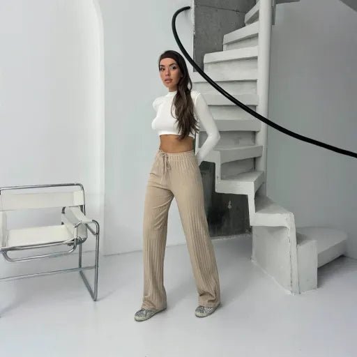 Fitilli sardonlu pantolon - ÖZER&HERMİN