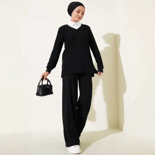 Gomlek Yaka Fitilli Salas Takimlar - Rahat ve Şık Seçenekler - ÖZER&HERMİN