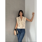 Güpür Detaylı Kadın Yelek - Özer&Hermin
