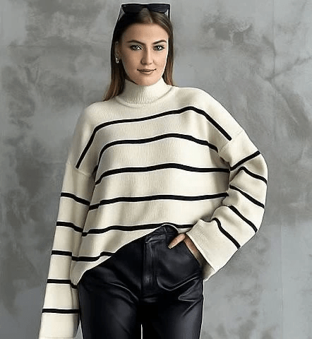 ispanyol Kol Bogazli Kazak - Şıklığın ve Rahatlığın Buluştuğu Parça - ÖZER&HERMİN