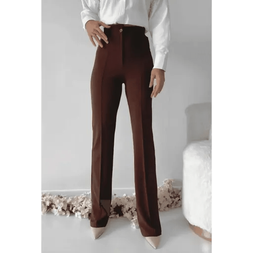 ithal Krep Pantolon - Önü Cumalı Şık Tasarım - ÖZER&HERMİN