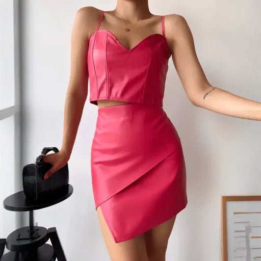 Kapakli Asimetrik Deri Etek - Şıklığı ve Rahatlığı Bir Arada Sunar - ÖZER&HERMİN