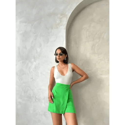 Kapakli Sort Etek - Rahat ve Şık Yaz Tarzı - ÖZER&HERMİN