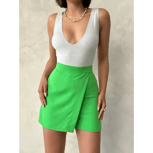 Kapakli Sort Etek - Rahat ve Şık Yaz Tarzı - ÖZER&HERMİN