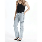 Kargo cep kar yıkama jeans pantolon - Özer&Hermin