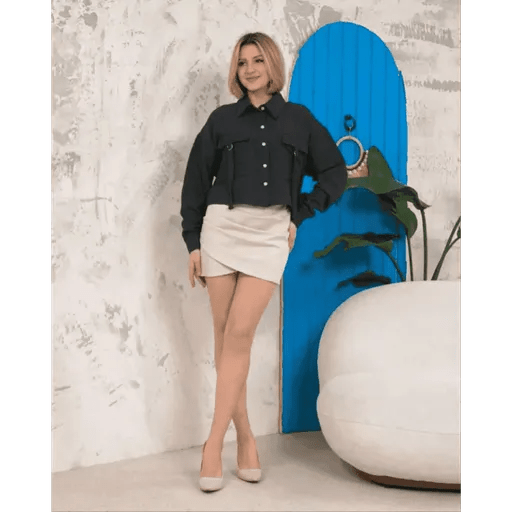 Kemer Cepli Keten Crop Gomlek - Şıklığın ve Rahatlığın Bir Arada Bulunduğu Tasarım - ÖZER&HERMİN