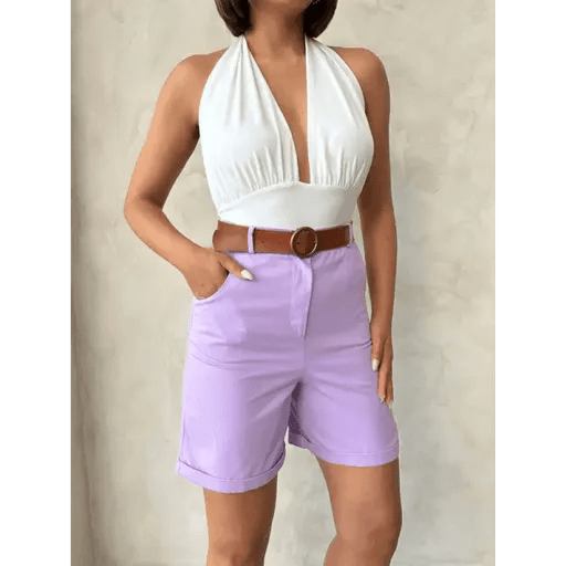 Kemerli Gabardin Sort - Şıklığı ve Rahatlığı Bir Arada Sunar - ÖZER&HERMİN