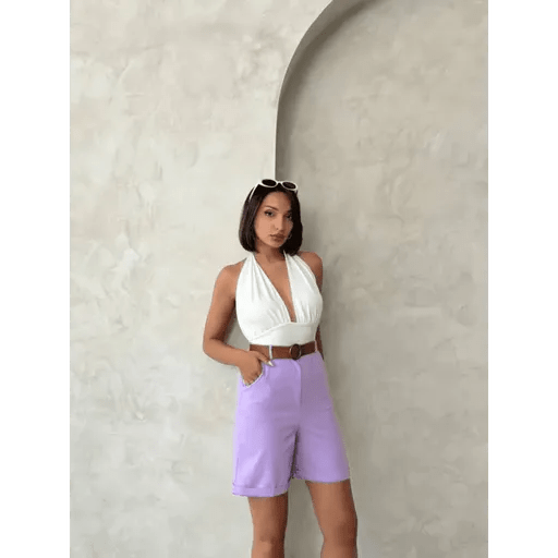 Kemerli Gabardin Sort - Şıklığı ve Rahatlığı Bir Arada Sunar - ÖZER&HERMİN