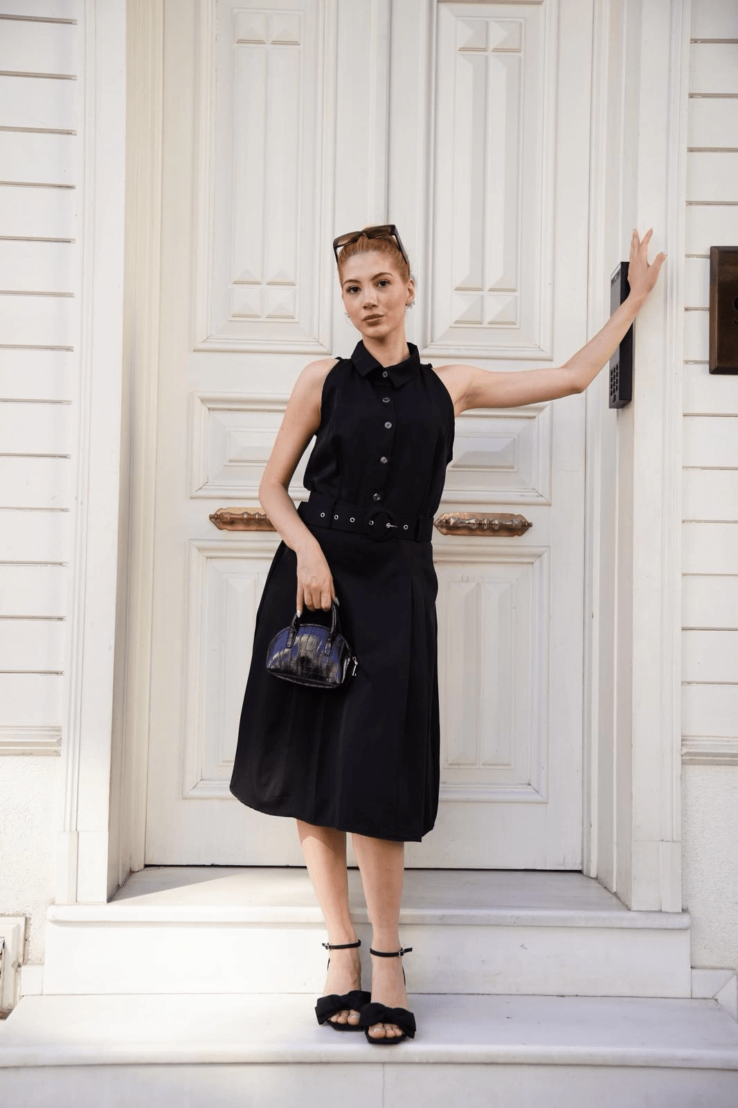 Kemerli Gomlek Yaka Elbise - Şıklığın ve Rahatlığın Buluştuğu Tasarım - ÖZER&HERMİN