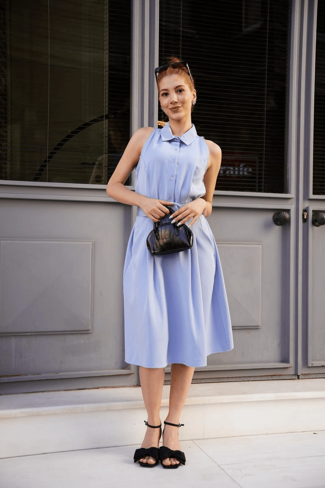 Kemerli Gomlek Yaka Elbise - Şıklığın ve Rahatlığın Buluştuğu Tasarım - ÖZER&HERMİN