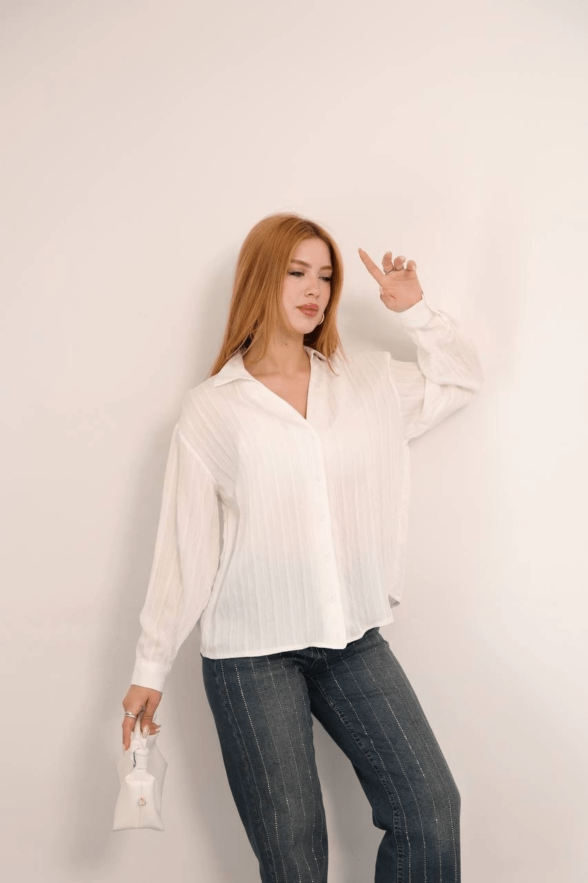 Kendinden Cizgili Gomlek - Şıklığı yansıtan modern tasarım - ÖZER&HERMİN