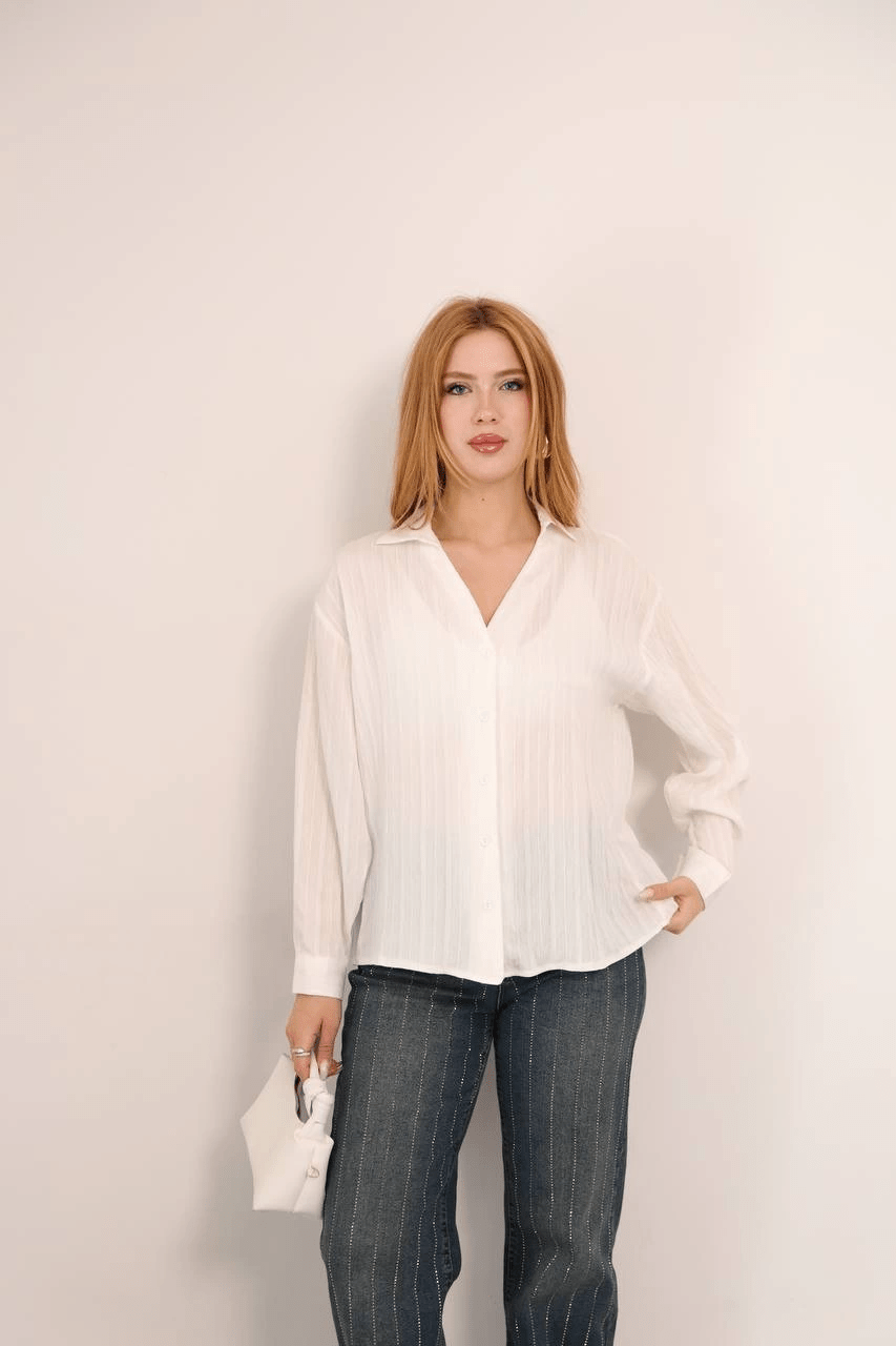 Kendinden Cizgili Gomlek - Şıklığı yansıtan modern tasarım - ÖZER&HERMİN