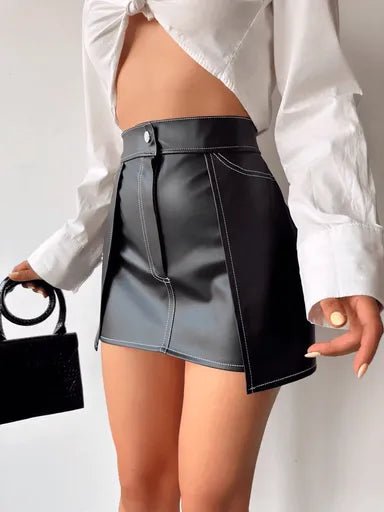 Kontrast Deri Etek Kadın - Şıklığın ve Rahatlığın Buluştuğu Parça - ÖZER&HERMİN