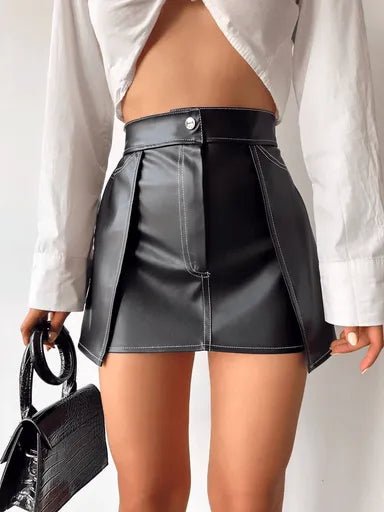 Kontrast Deri Etek Kadın - Şıklığın ve Rahatlığın Buluştuğu Parça - ÖZER&HERMİN