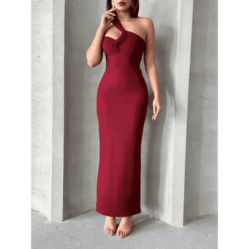 Krinkil Tek Omuz Elbise - Şık ve Rahat Tarzınız için Ideal Seçim - ÖZER&HERMİN