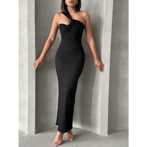 Krinkil Tek Omuz Elbise - Şık ve Rahat Tarzınız için Ideal Seçim - ÖZER&HERMİN