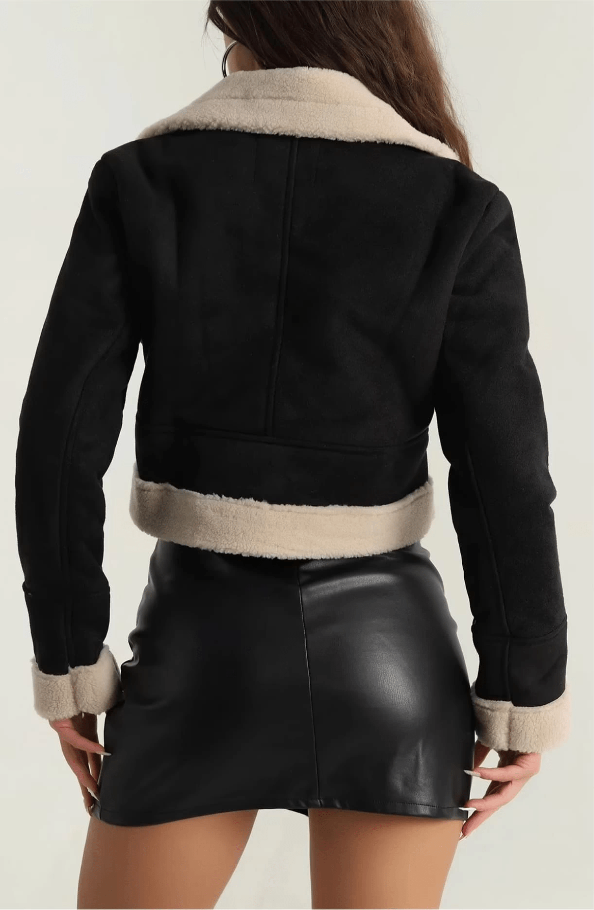 Kurklu Suet Kaban - İçi Kürklü Dış Dış Kısa Kaban - ÖZER&HERMİN