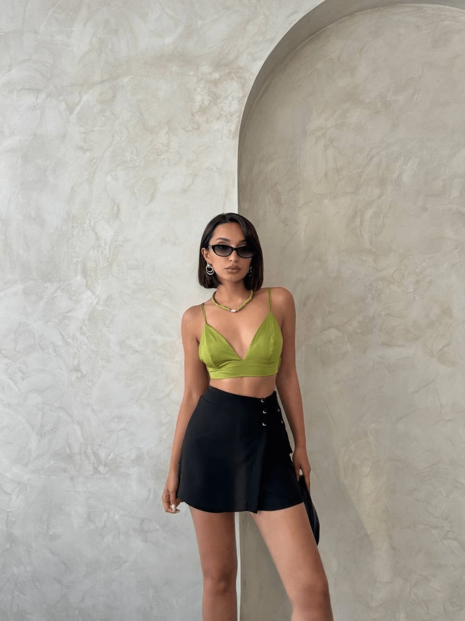 Kus Gozu Sort Etek - Şık ve Rahat Yaz Modası - ÖZER&HERMİN