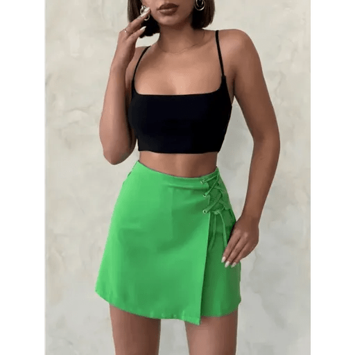 Kus Gozu Sort Etek - Şık ve Rahat Yaz Modası - ÖZER&HERMİN