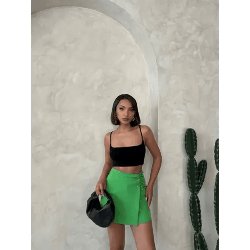 Kus Gozu Sort Etek - Şık ve Rahat Yaz Modası - ÖZER&HERMİN