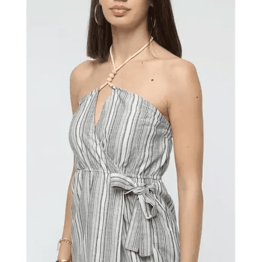 Kuşaklı Kısa Keten Elbise ile Şıklığı Yakalayın - ÖZER&HERMİN