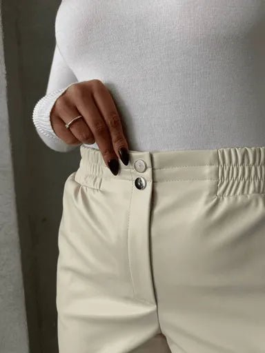 Lastikli citcitli Deri Sort - Şık ve Rahat Tasarım - ÖZER&HERMİN