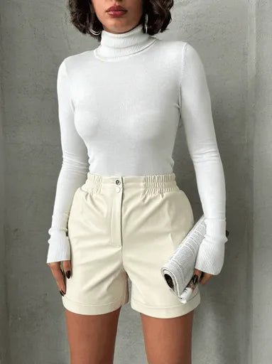 Lastikli citcitli Deri Sort - Şık ve Rahat Tasarım - ÖZER&HERMİN