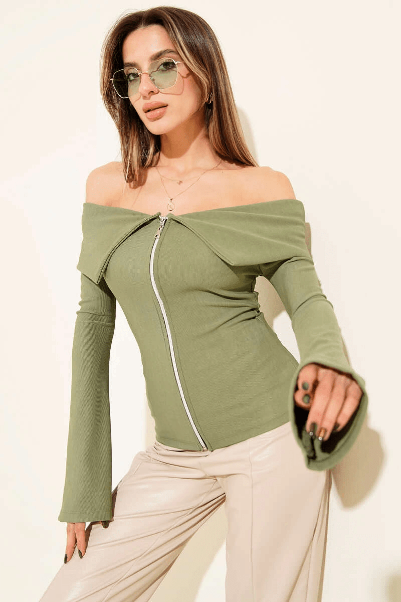 Omzu Acik Bluz - Şıklığın ve Rahatlığın Adresi - ÖZER&HERMİN