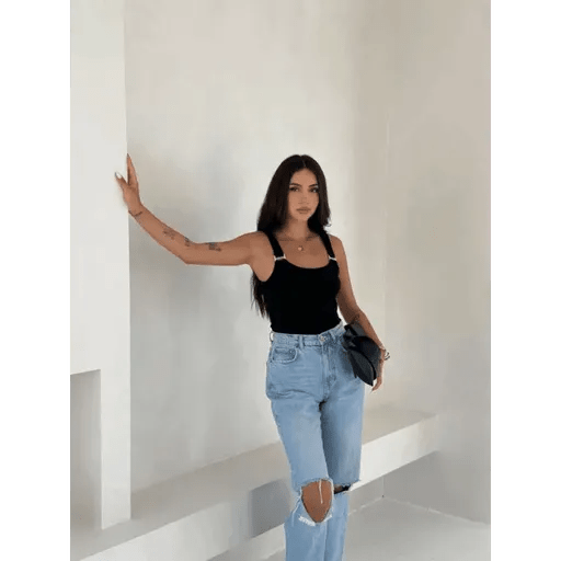 Ottoman Toka Askili Bluz - Şık ve Rahat Tasarım - ÖZER&HERMİN