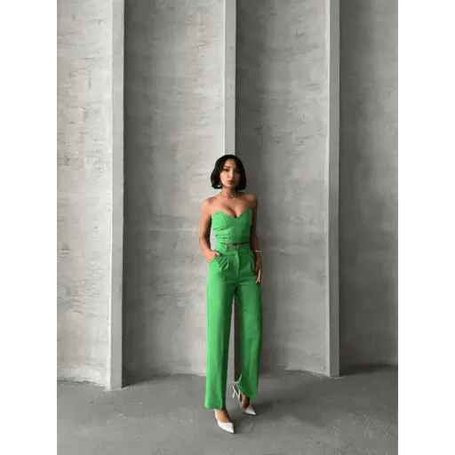 Palazzo Pantolonlu Takim ile Şıklığı Yakalayın - ÖZER&HERMİN