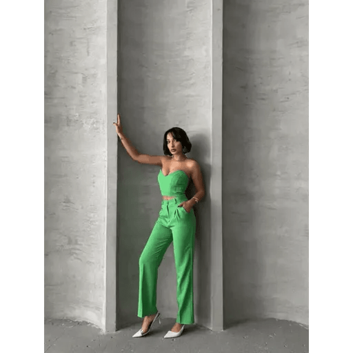 Palazzo Pantolonlu Takim ile Şıklığı Yakalayın - ÖZER&HERMİN