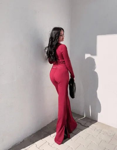 Pencere Detayli Alt Ust Takim - Şıklık ve Rahatlık Bir Arada - ÖZER&HERMİN