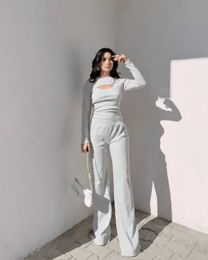 Pencere Detayli Alt Ust Takim - Şıklık ve Rahatlık Bir Arada - ÖZER&HERMİN