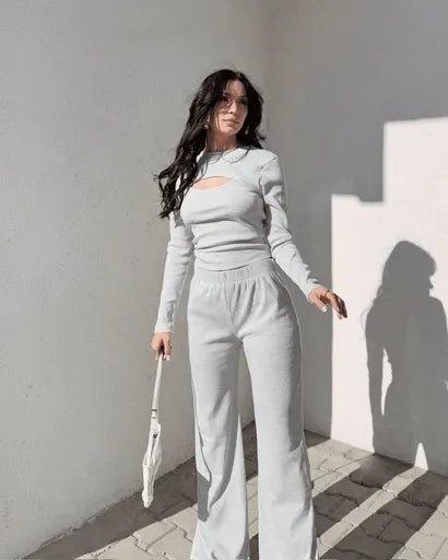 Pencere Detayli Alt Ust Takim - Şıklık ve Rahatlık Bir Arada - ÖZER&HERMİN