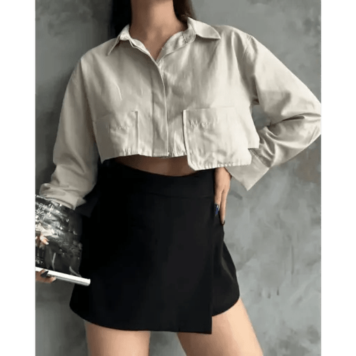 Poplin Crop Gomlek - Şıklığın ve Rahatlığın Buluştuğu Tasarım - ÖZER&HERMİN