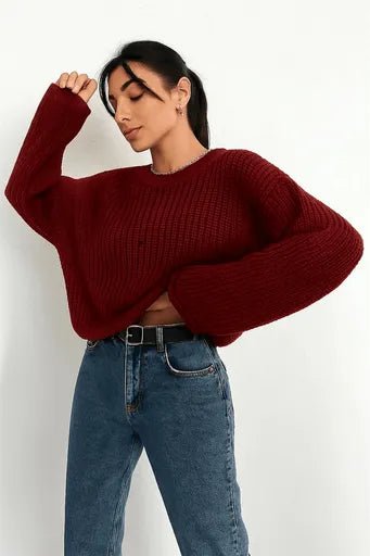 Salas Delik Detayli Kazak | Rahat ve Şık Tasarım - ÖZER&HERMİN