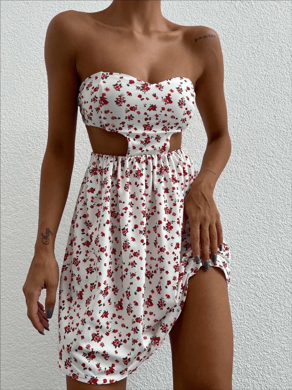 Straplez Elbise Baskılı - Şıklığı ve Rahatlığı Bir Arada Bulun! - ÖZER&HERMİN