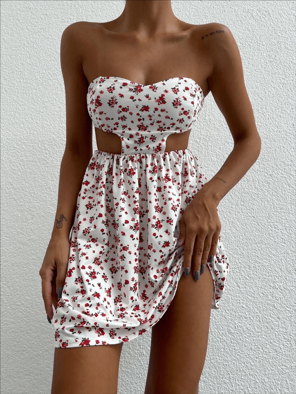 Straplez Elbise Baskılı - Şıklığı ve Rahatlığı Bir Arada Bulun! - ÖZER&HERMİN