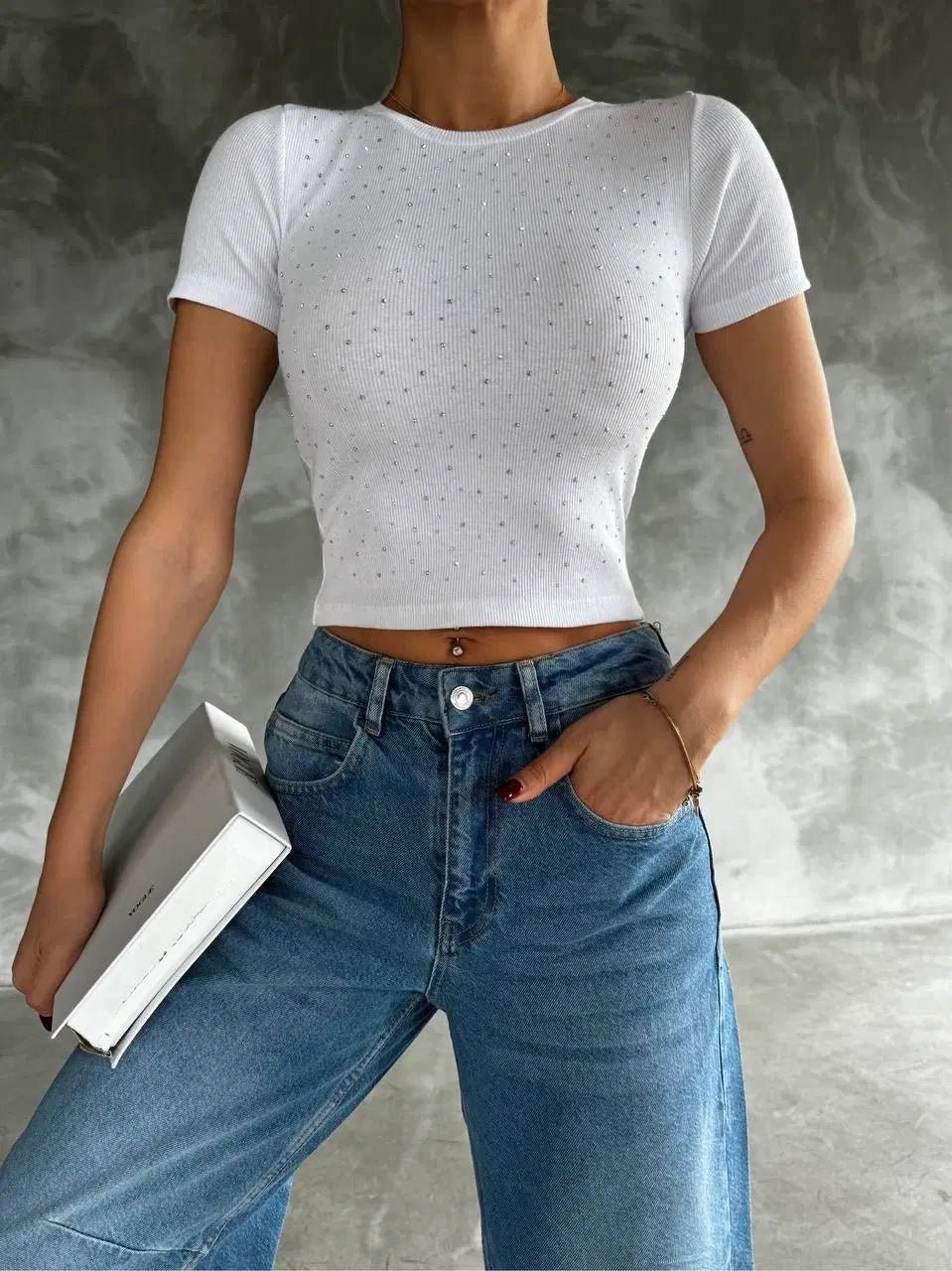 Taş Baskılı Kaş Korse Bluz - Şıklığı ve Rahatlığı Bir Arada Bulun! - ÖZER&HERMİN