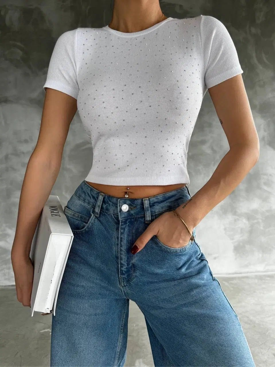 Taş Baskılı Kaş Korse Bluz - Şıklığı ve Rahatlığı Bir Arada Bulun! - ÖZER&HERMİN