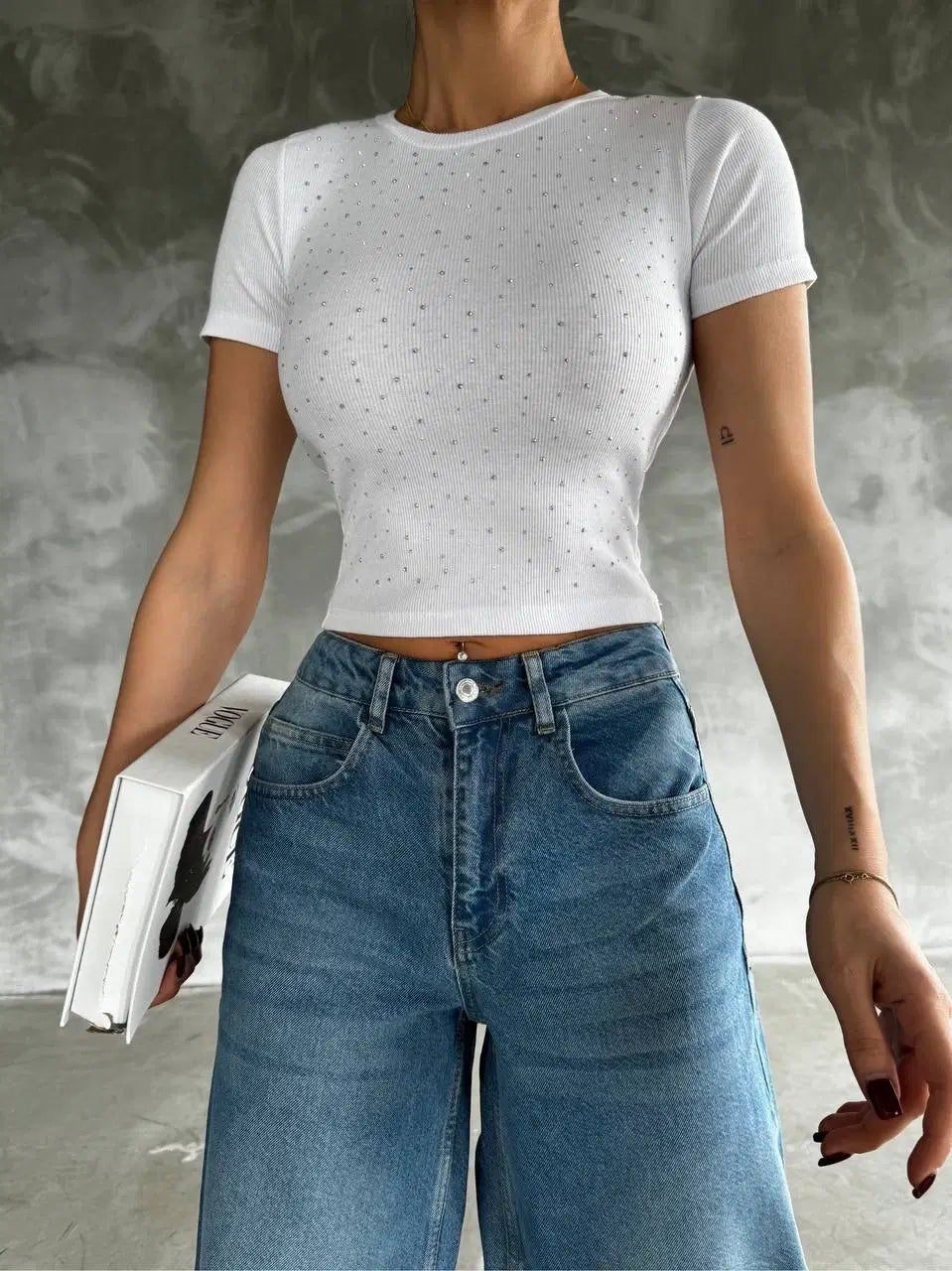 Taş Baskılı Kaş Korse Bluz - Şıklığı ve Rahatlığı Bir Arada Bulun! - ÖZER&HERMİN