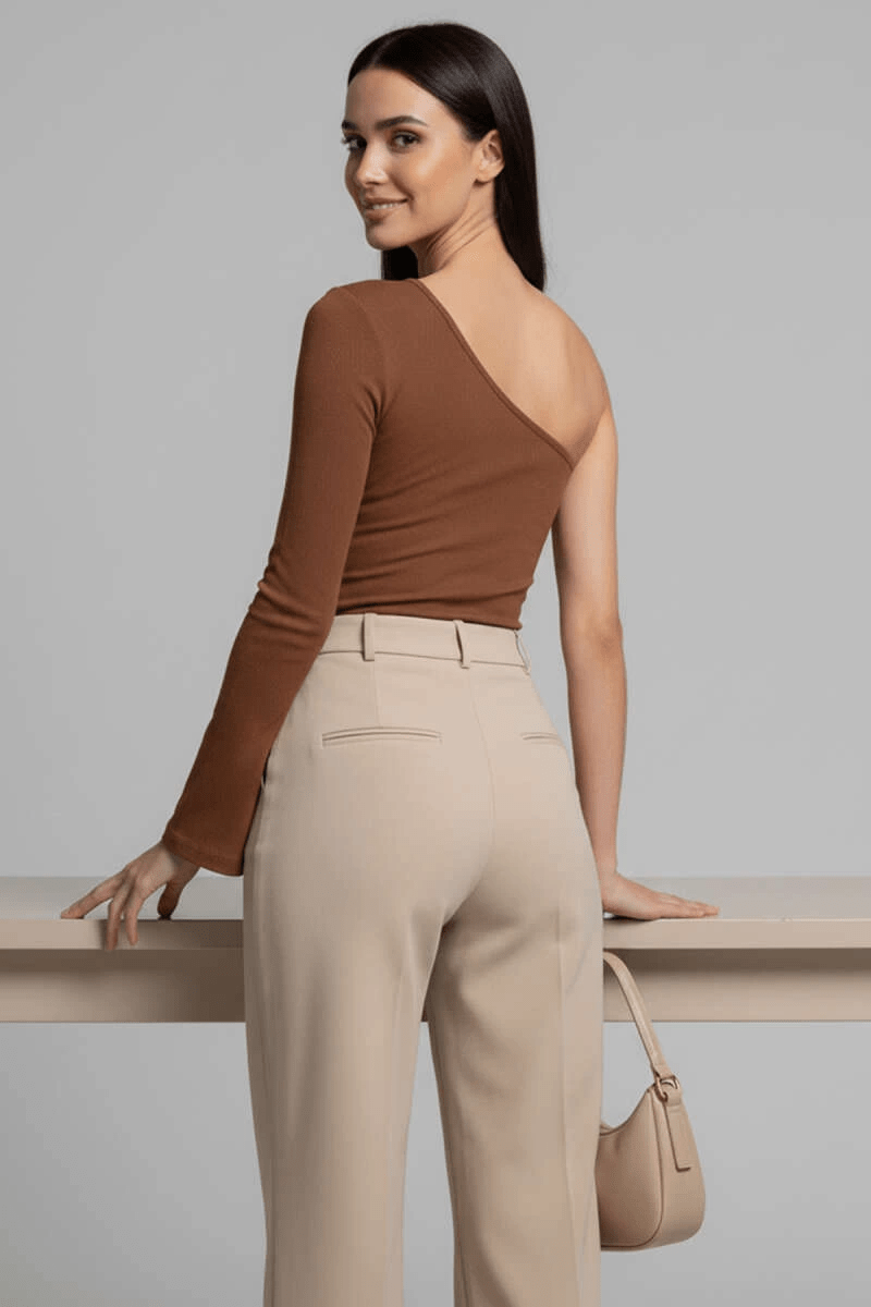 Tek Omuzlu Basic Bluz - Şık ve Rahat Tek Omuzlu Bluz Modelleri - ÖZER&HERMİN