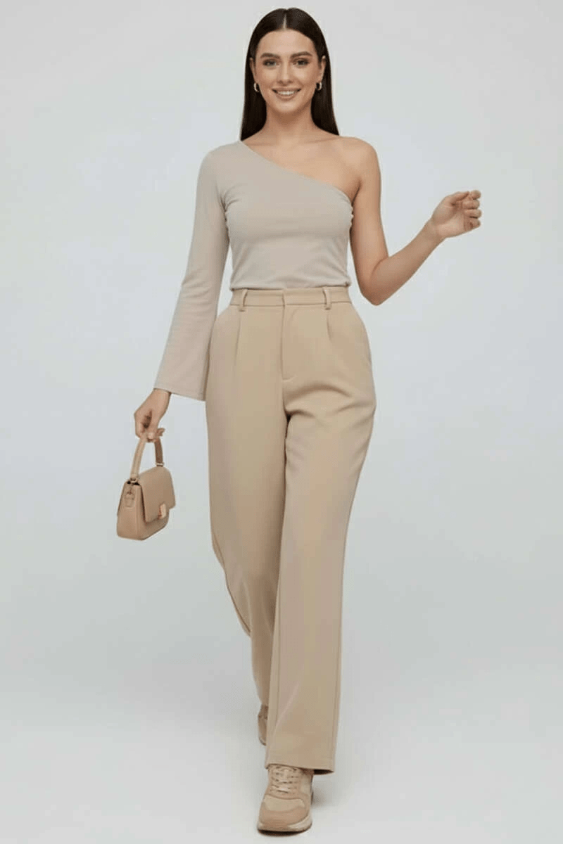 Tek Omuzlu Basic Bluz - Şık ve Rahat Tek Omuzlu Bluz Modelleri - ÖZER&HERMİN